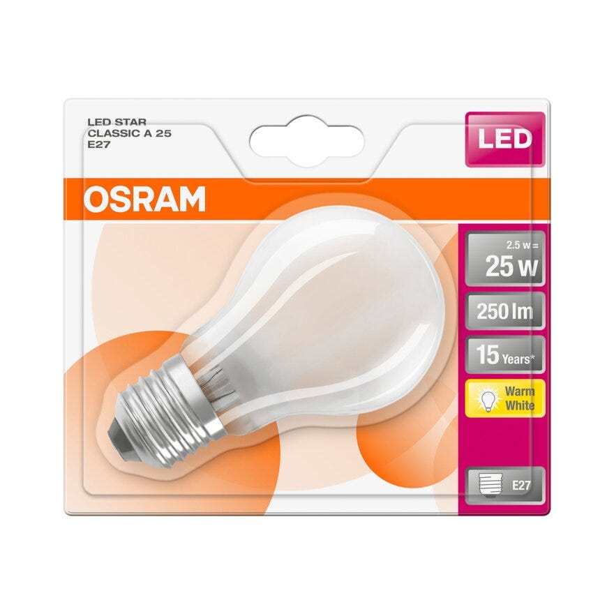 OSRAM LED lyspære i Hvit