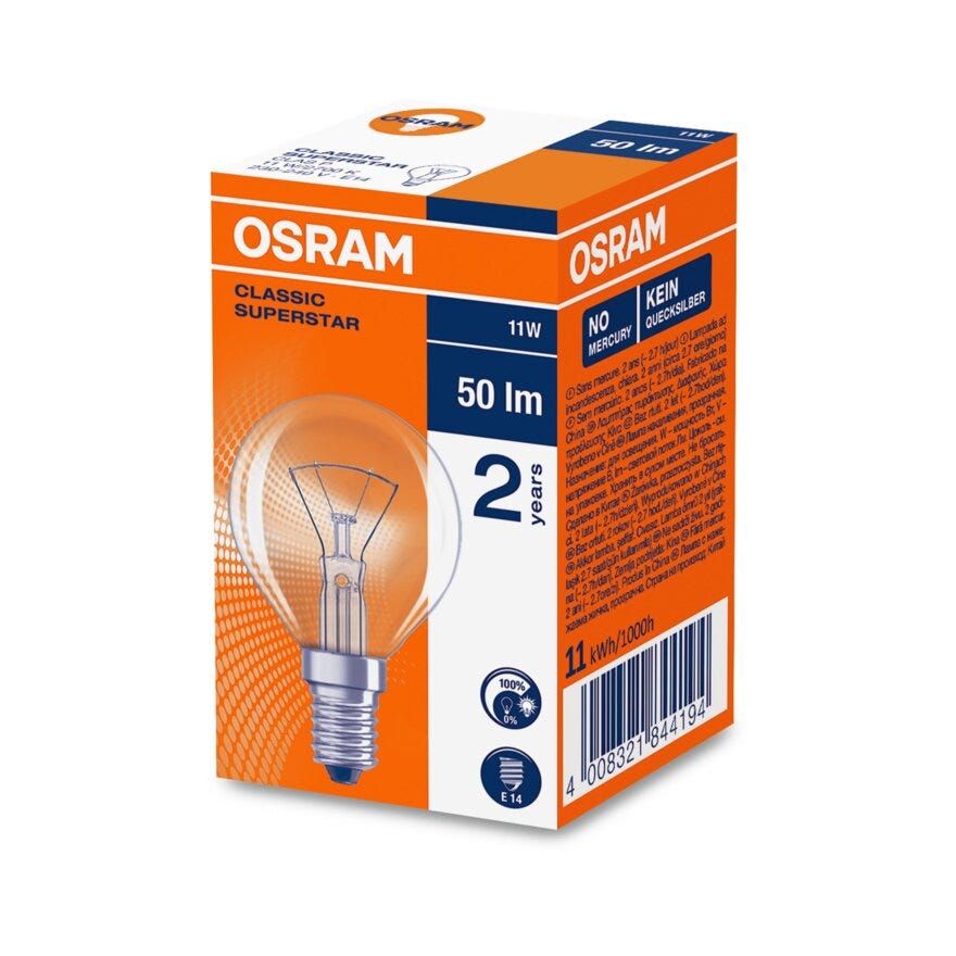 OSRAM Glødepære i Klar