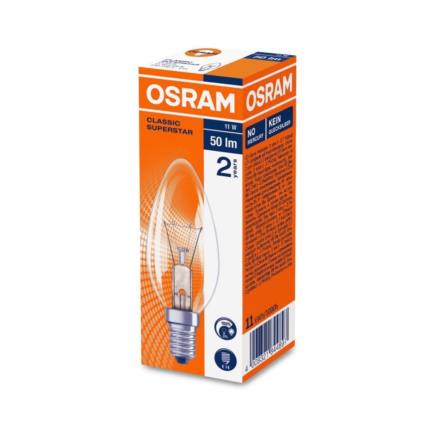 OSRAM Glødepære i Klar