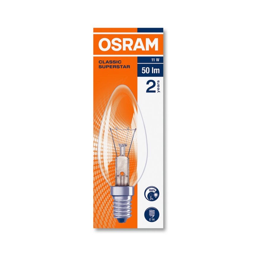 OSRAM Glødepære i Klar