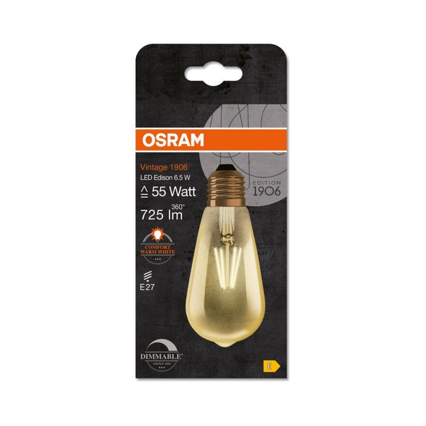 OSRAM LED lyspære i Gul