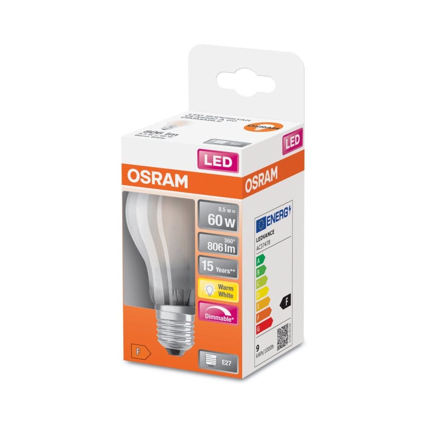 OSRAM LED lyspære i Hvit