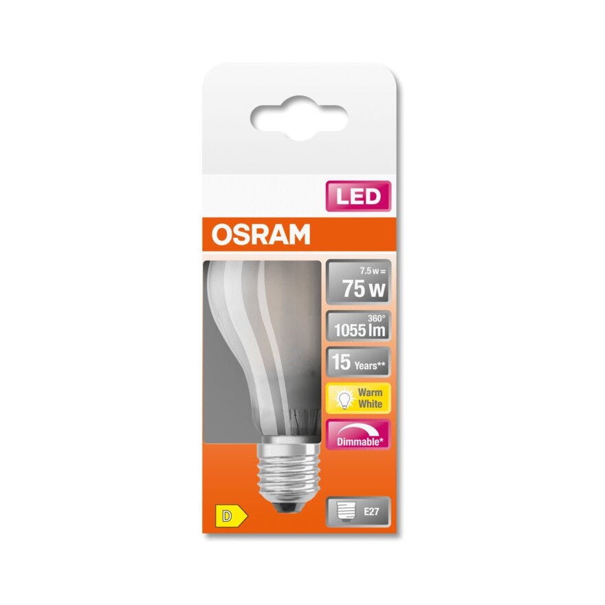 OSRAM LED lyspære i Hvit