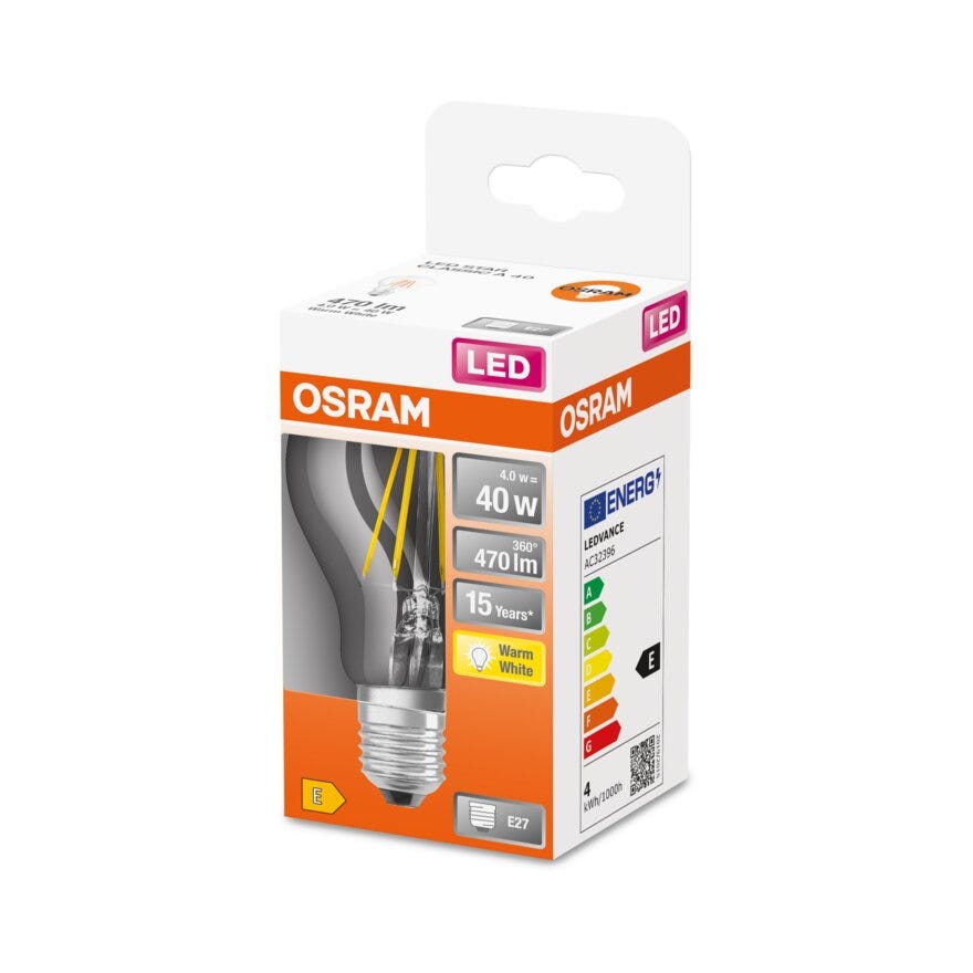 OSRAM LED lyspære i Klar