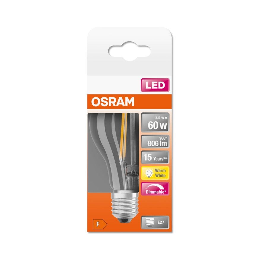 OSRAM LED lyspære i Klar