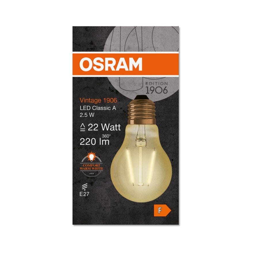 OSRAM LED lyspære i Gul