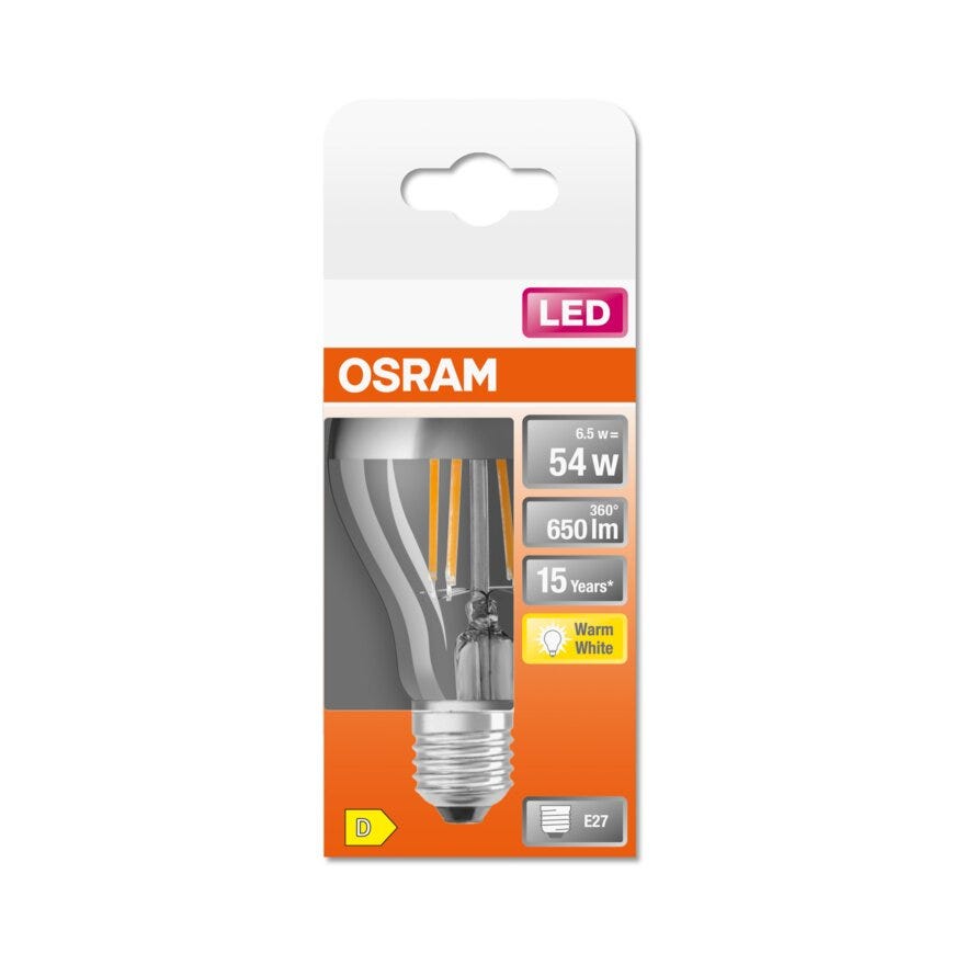 OSRAM LED lyspære i Klar