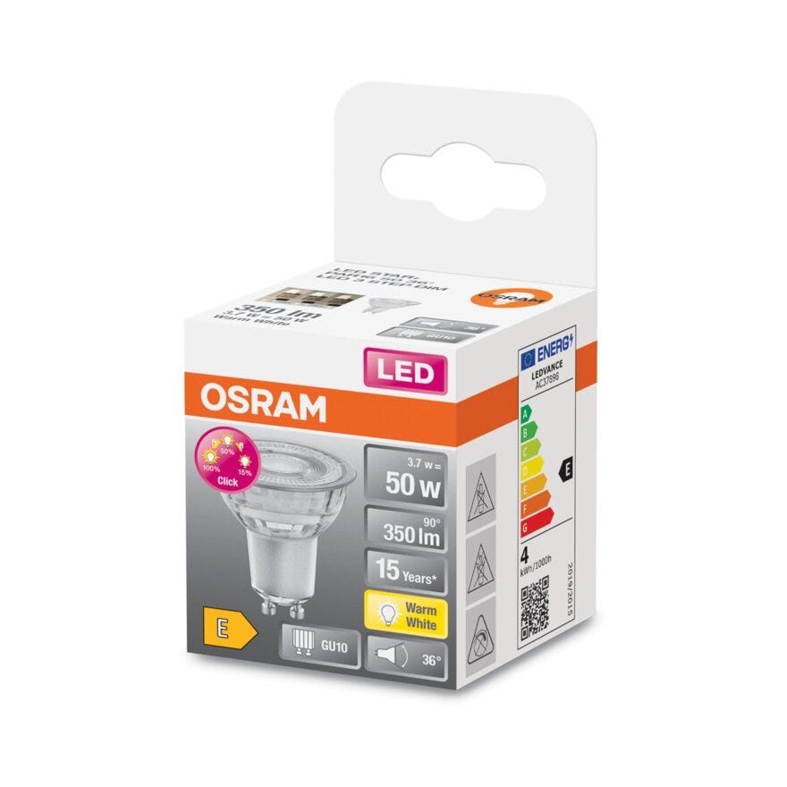 OSRAM LED lyspære i Klar