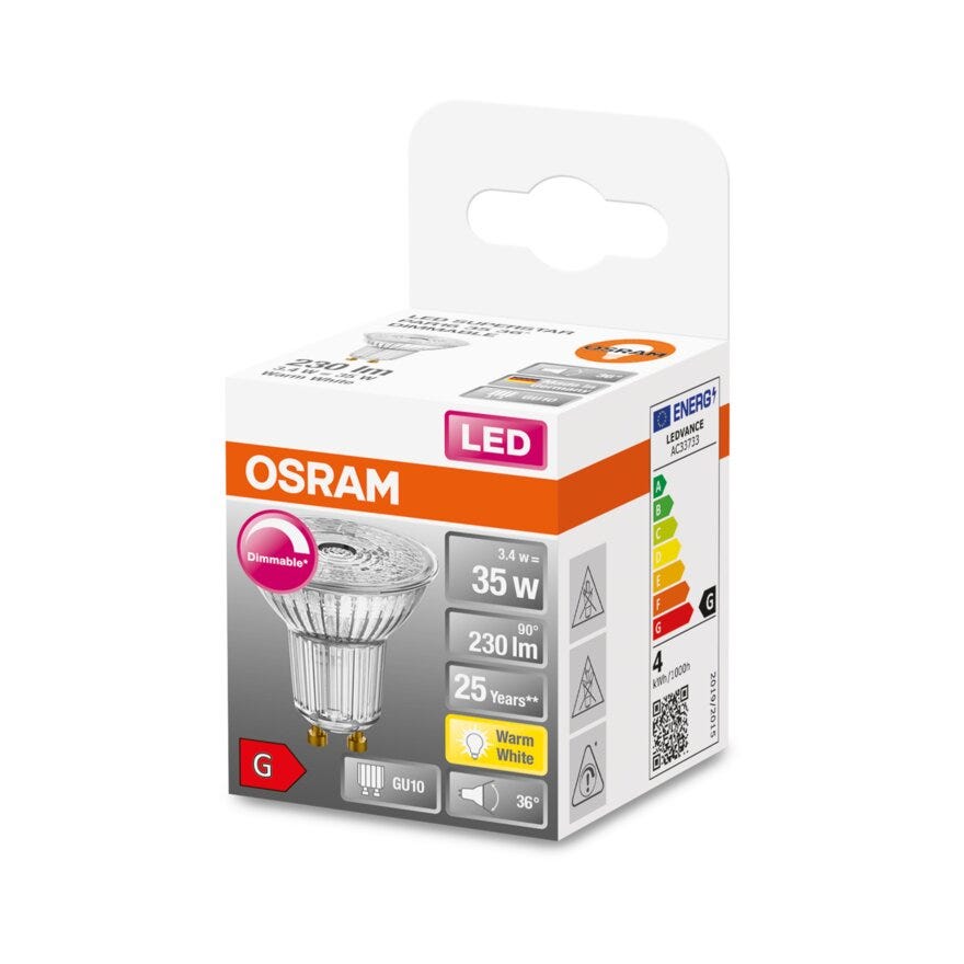 OSRAM LED lyspære i Klar