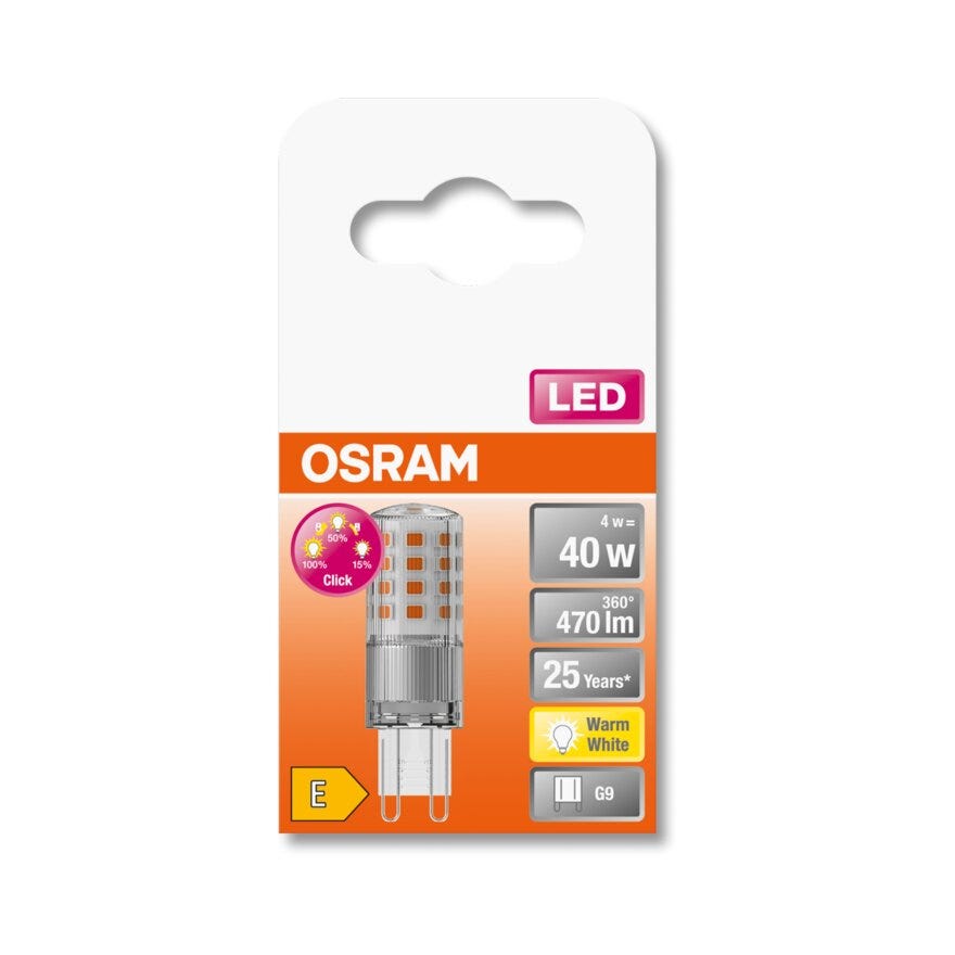 OSRAM LED lyspære i Klar