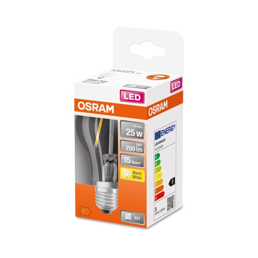 OSRAM LED lyspære i Klar