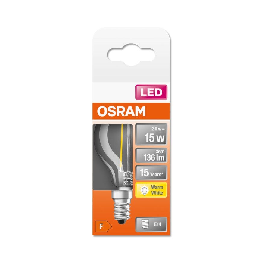 OSRAM LED lyspære i Klar