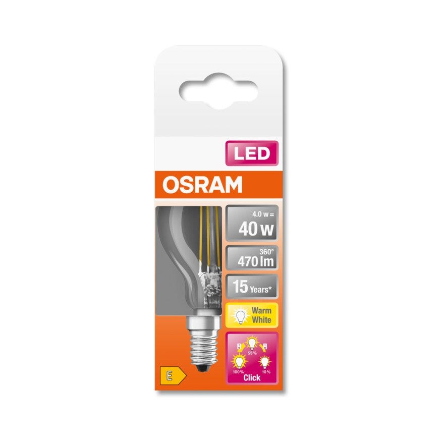 OSRAM LED lyspære i Klar