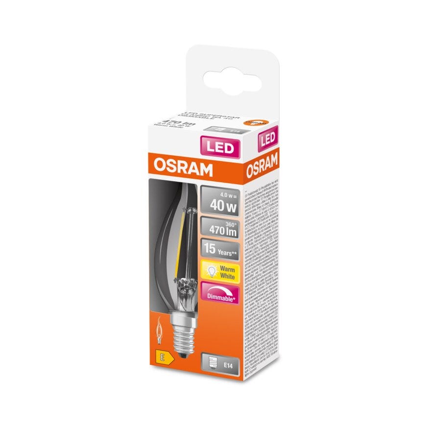 OSRAM LED lyspære i Klar