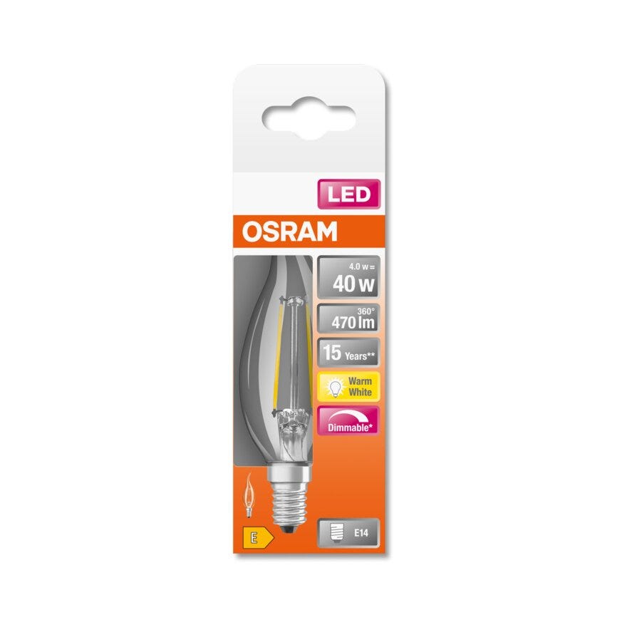OSRAM LED lyspære i Klar