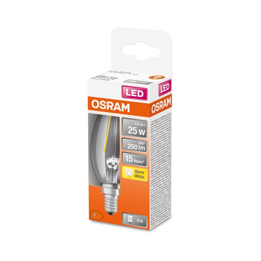 OSRAM LED lyspære i Klar