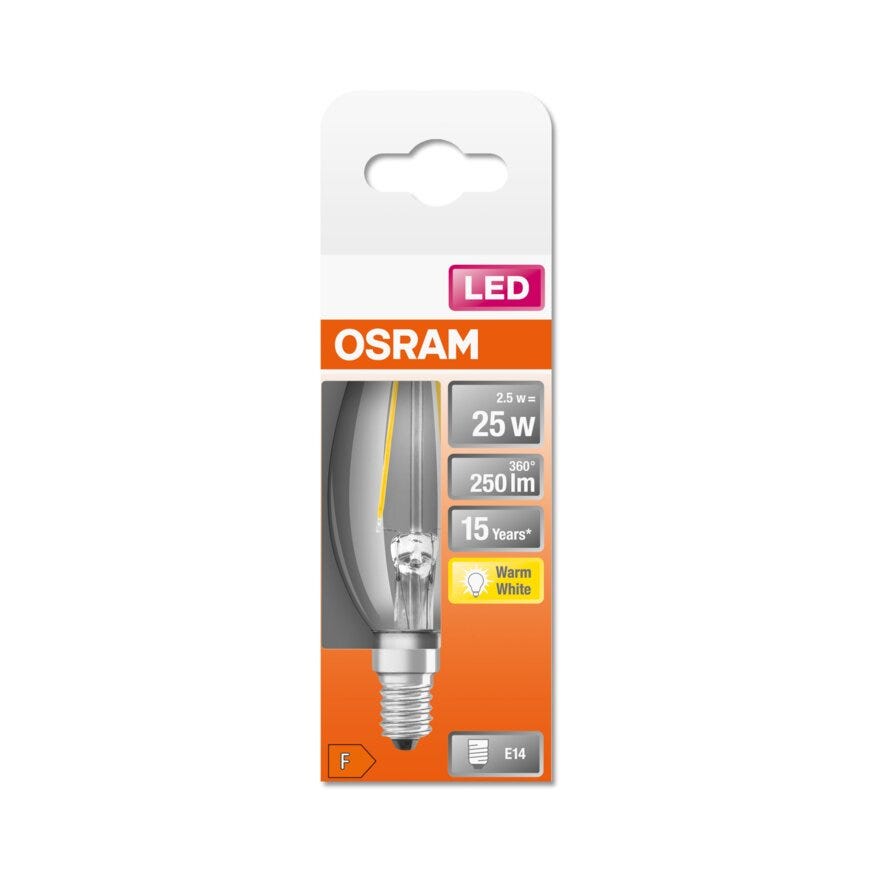 OSRAM LED lyspære i Klar