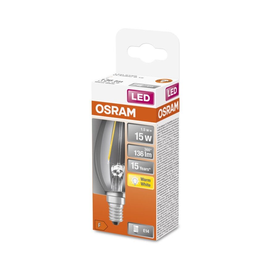 OSRAM LED lyspære i Klar