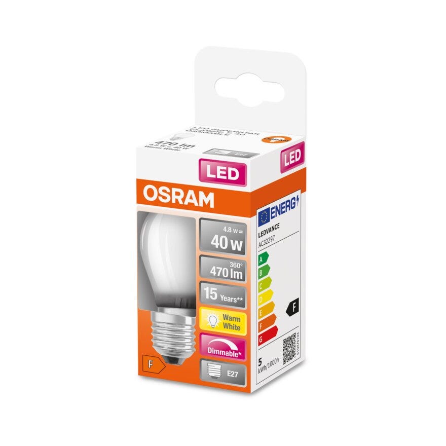 OSRAM LED lyspære i Hvit