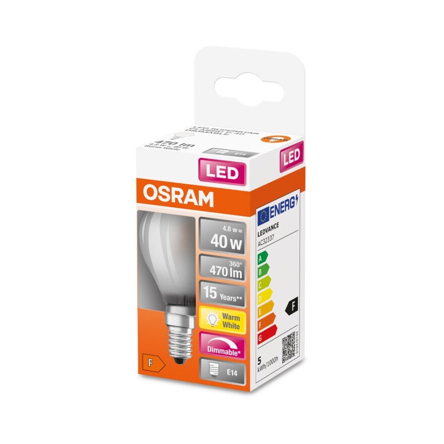 OSRAM LED lyspære i Hvit