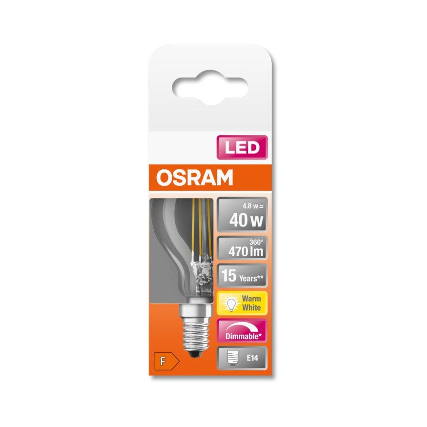 OSRAM LED lyspære i Klar