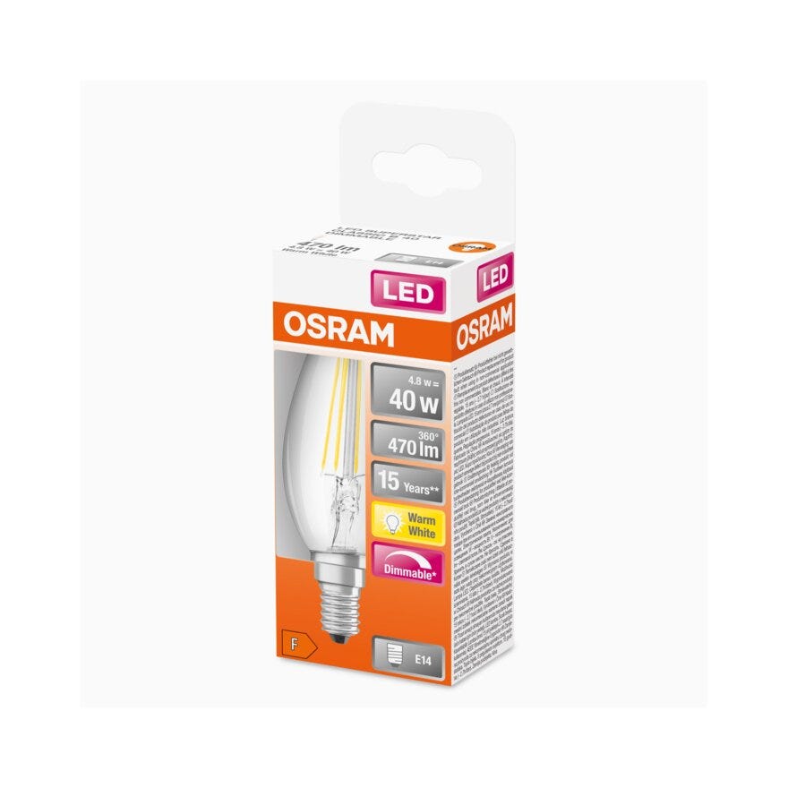 OSRAM LED lyspære i Klar
