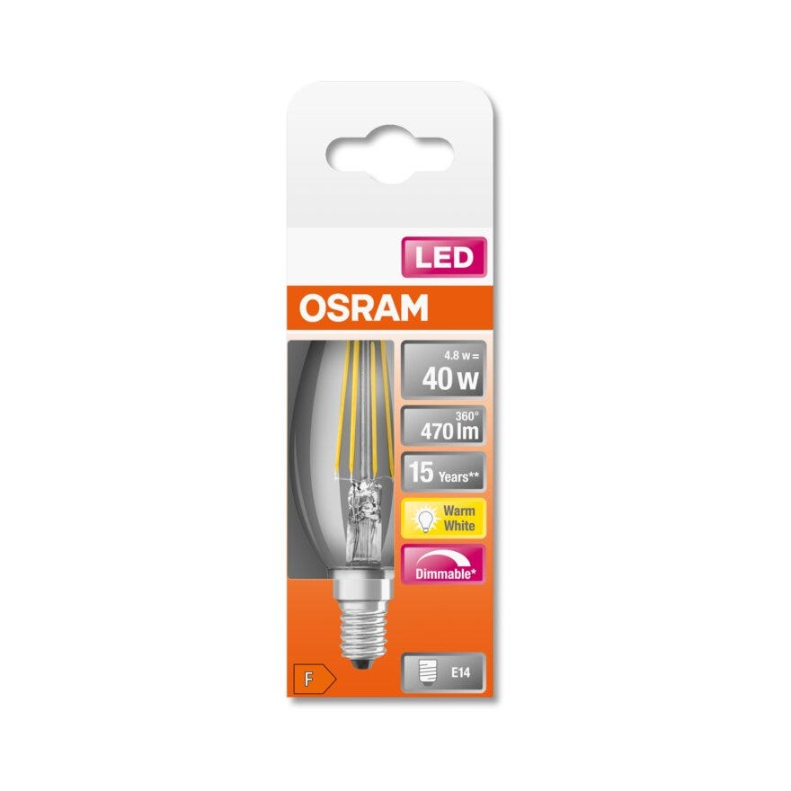 OSRAM LED lyspære i Klar