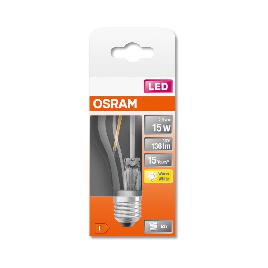 OSRAM LED lyspære i Klar
