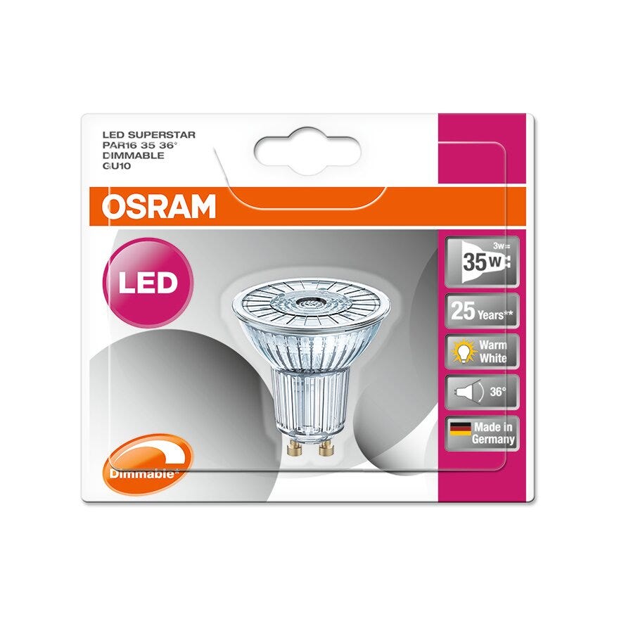 OSRAM LED lyspære i Klar