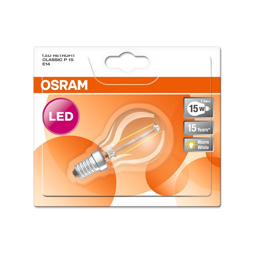 OSRAM LED lyspære i Klar