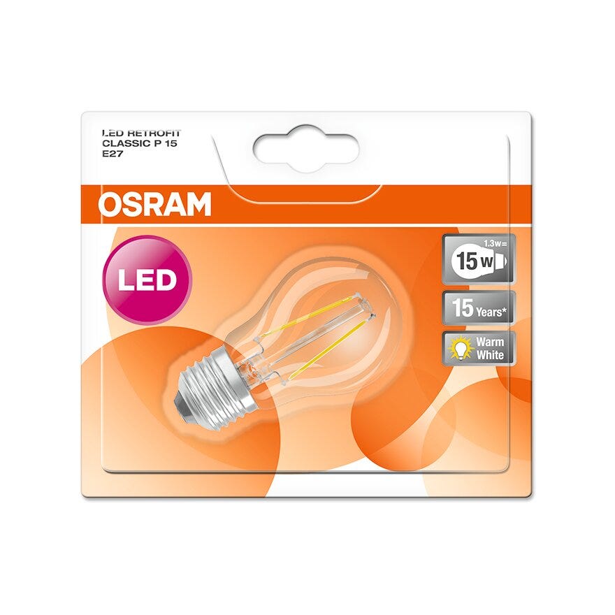 OSRAM LED lyspære i Klar
