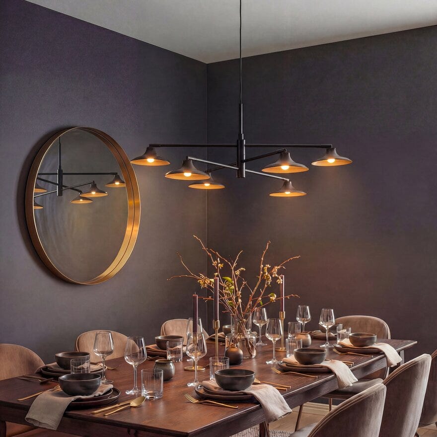 Aneta Lighting PELAGIA Taklampe Ø84 cm i Svart