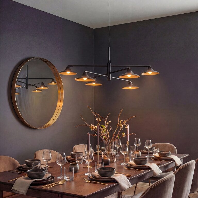 Aneta Lighting PELAGIA Taklampe Ø84 cm i Svart
