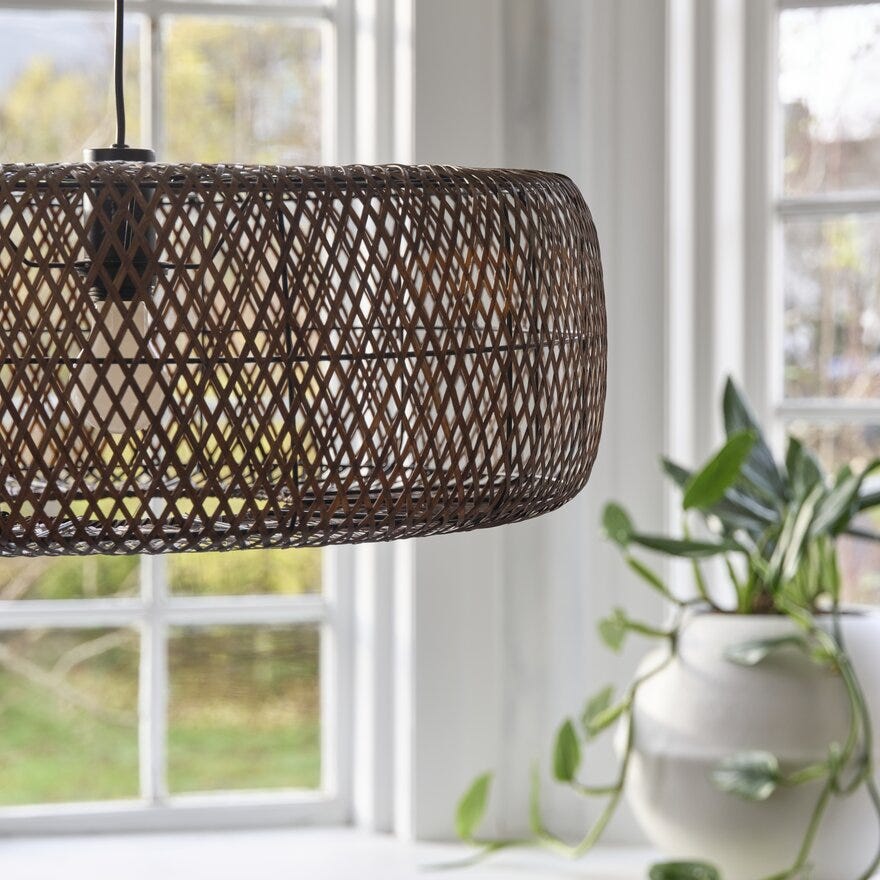 Aneta Lighting SAVANNA Taklampe Ø57 cm i Brun