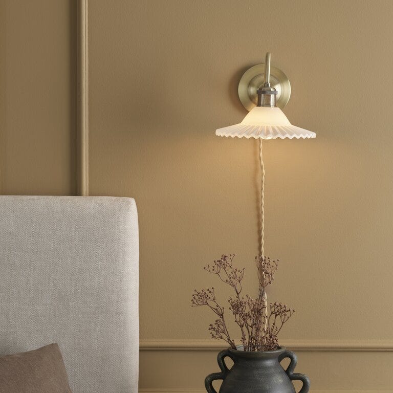 Aneta Lighting SILVIA Vegglampe H21 cm i Gull