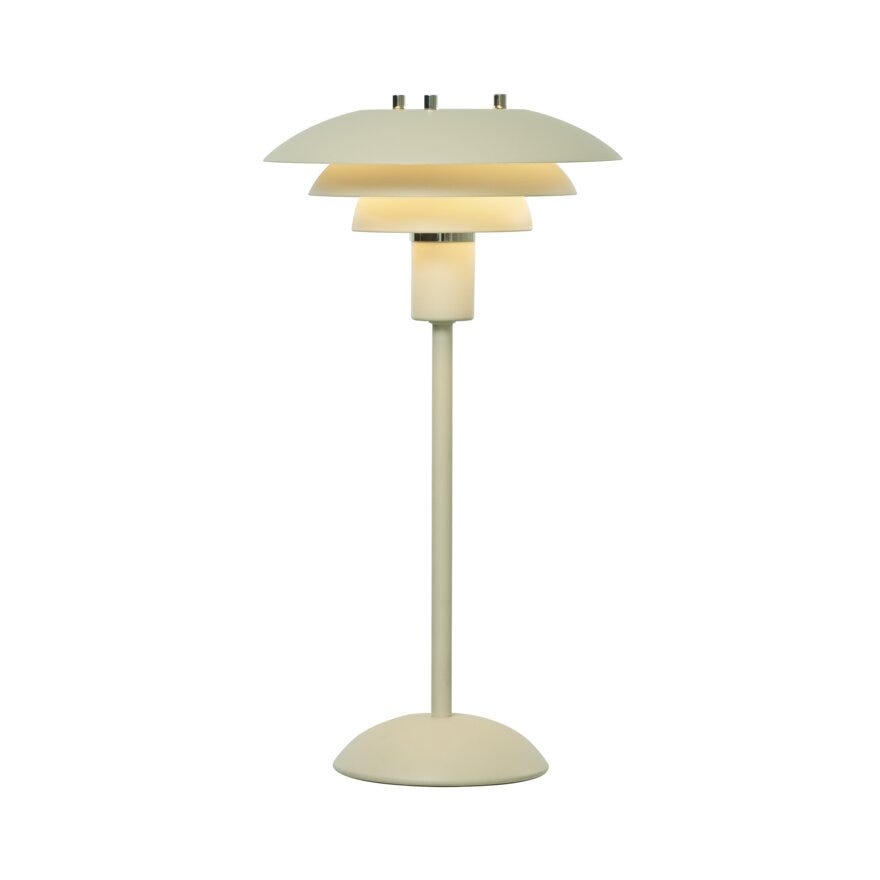Aneta Lighting VALENCIA Bordlampe oppladbar H37 cm i Beige/natur