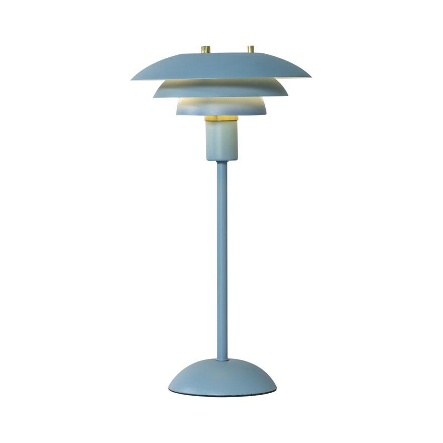 Aneta Lighting VALENCIA Bordlampe oppladbar H37 cm i Blå