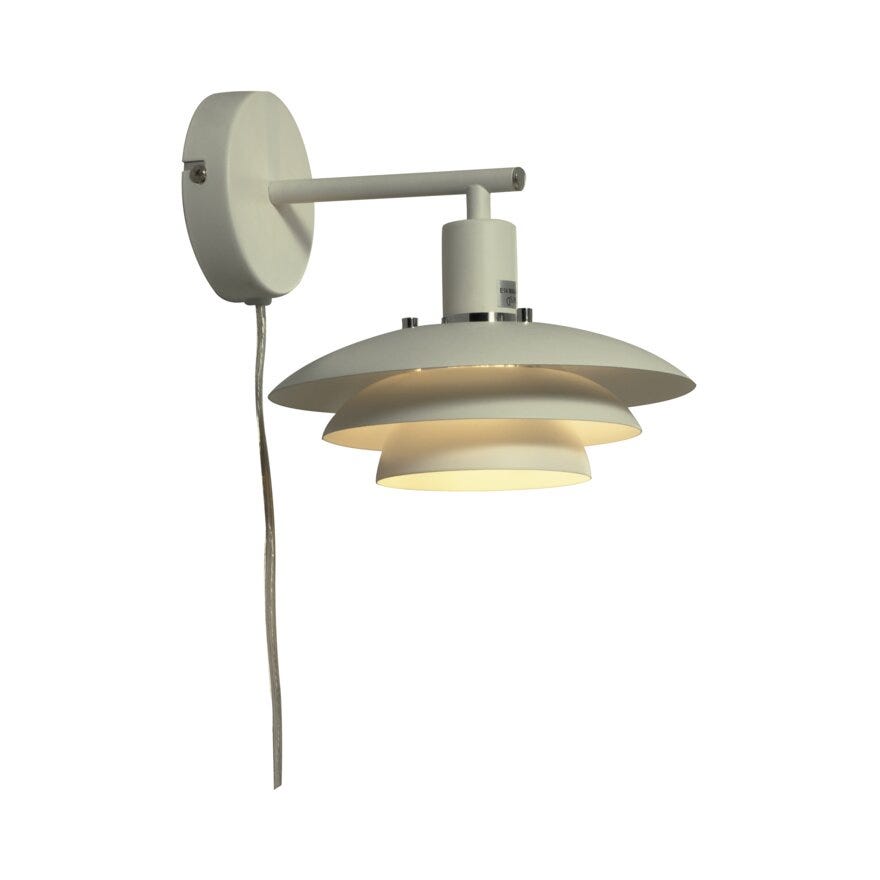 Aneta Lighting VALENCIA Vegglampe H19 cm i Beige/natur