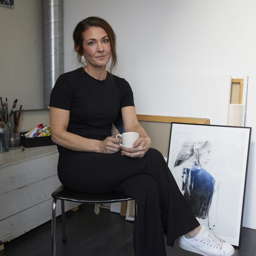 Anna Bülow ANNA BÜLOW Kunsttrykk 50x70 cm i Blå designet av Anna Bülow