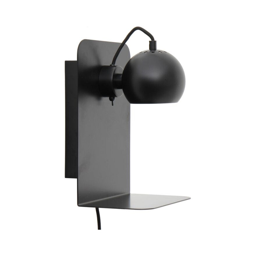 Frandsen BALL Vegglampe H30 cm i Svart