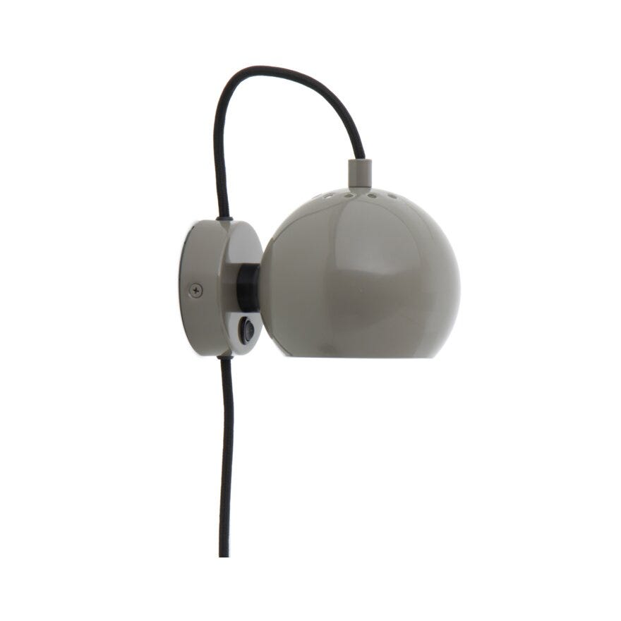 Frandsen BALL Vegglampe Ø12 cm i Grå