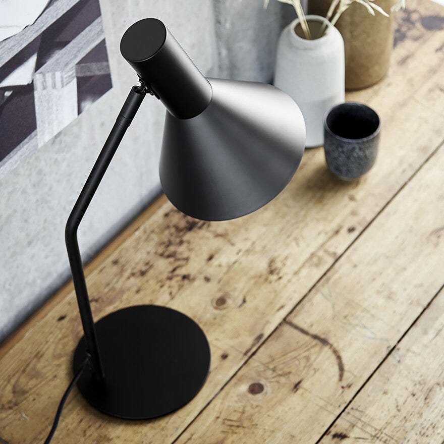 Frandsen LYSS Bordlampe H50 cm i Svart