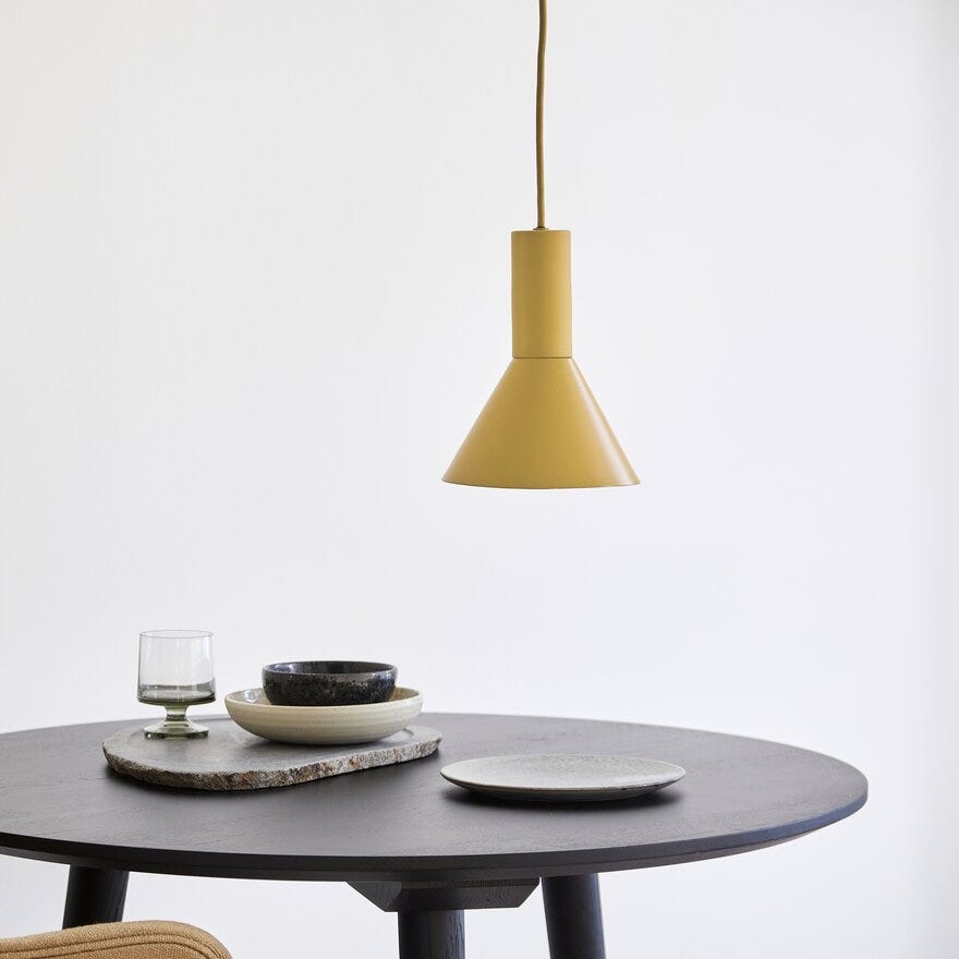 Frandsen LYSS Takpendel H23 cm i Gul