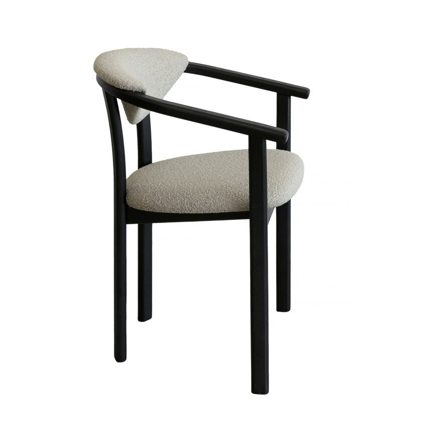 GITTE Spisestol med armlene i Beige/natur