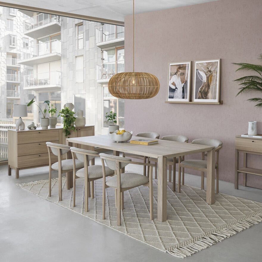 URBAN Skjenk B:160 cm i Beige/natur