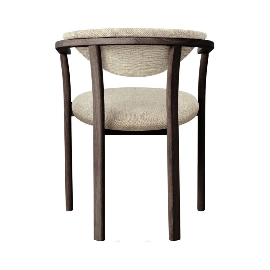 GITTE Spisestol med armlene i Beige/natur