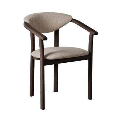 GITTE Spisestol med armlene i Beige/natur