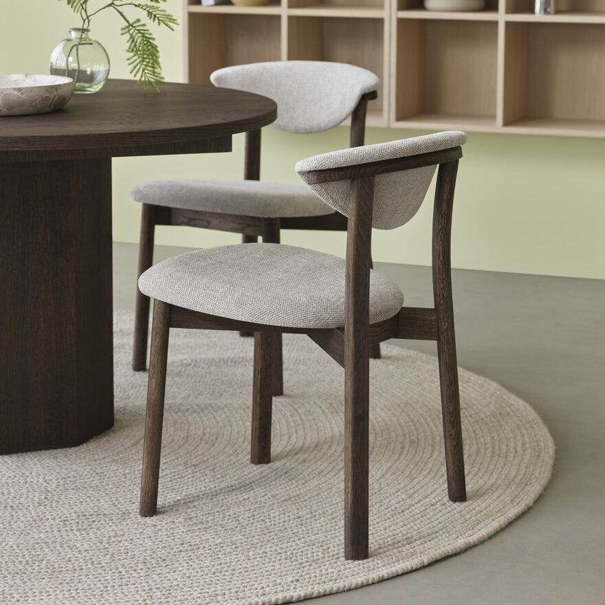 GITTE Spisestol i Beige/natur