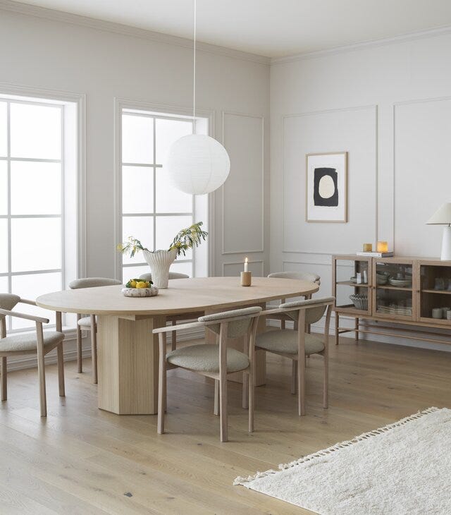 HONEY Rundt spisebord Ø138 cm i Beige/natur