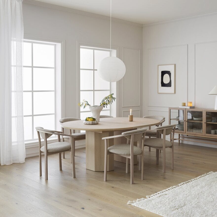 ELBA Skjenk 140x43 cm i Beige/natur